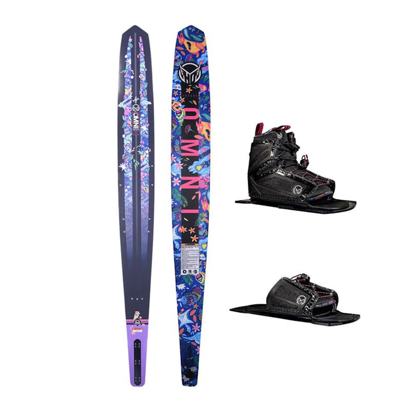 HO Omni Jungle Waterski with Women's Stance 110 Front Boot and Rear Toe Plate