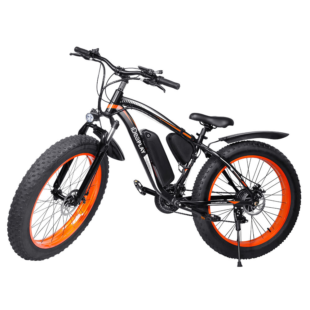 iDeaPlay Men s 26 Electric Mountain Bike 350W Black Orange The House