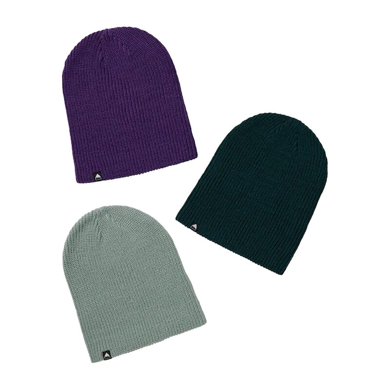 Burton Recycled DND Beanie (3 Pack) | Deep Emerald / Petrol Green / Imperial Purple