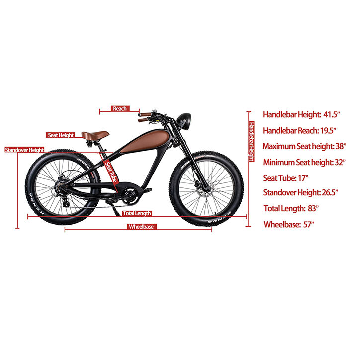 Glarewheel electric fat tire cafe racer bike clearance