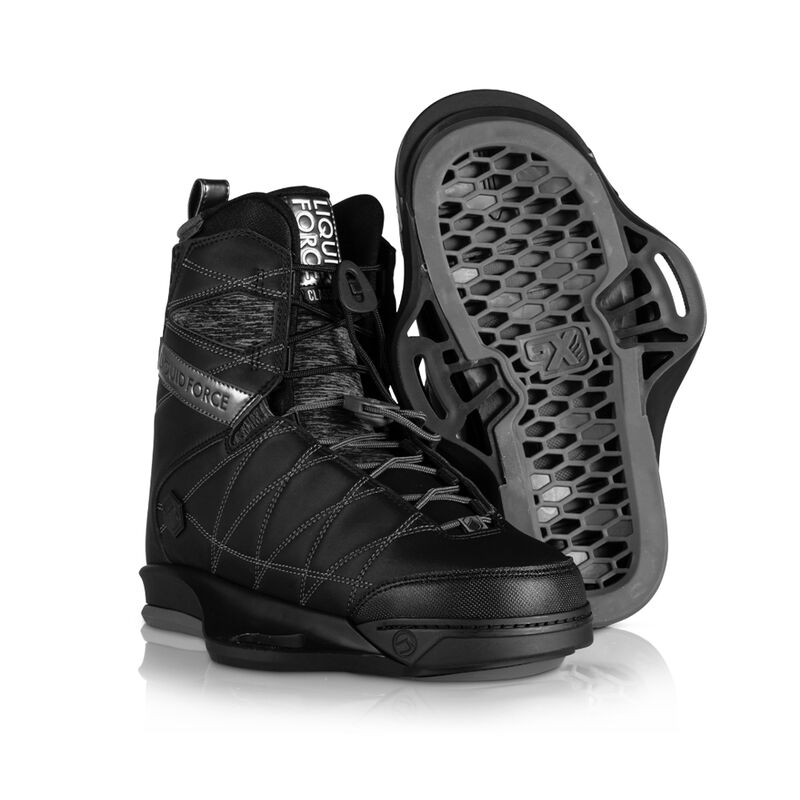 Liquid Force Classic 6X Open-Toe Wakeboard Bindings, 4-6