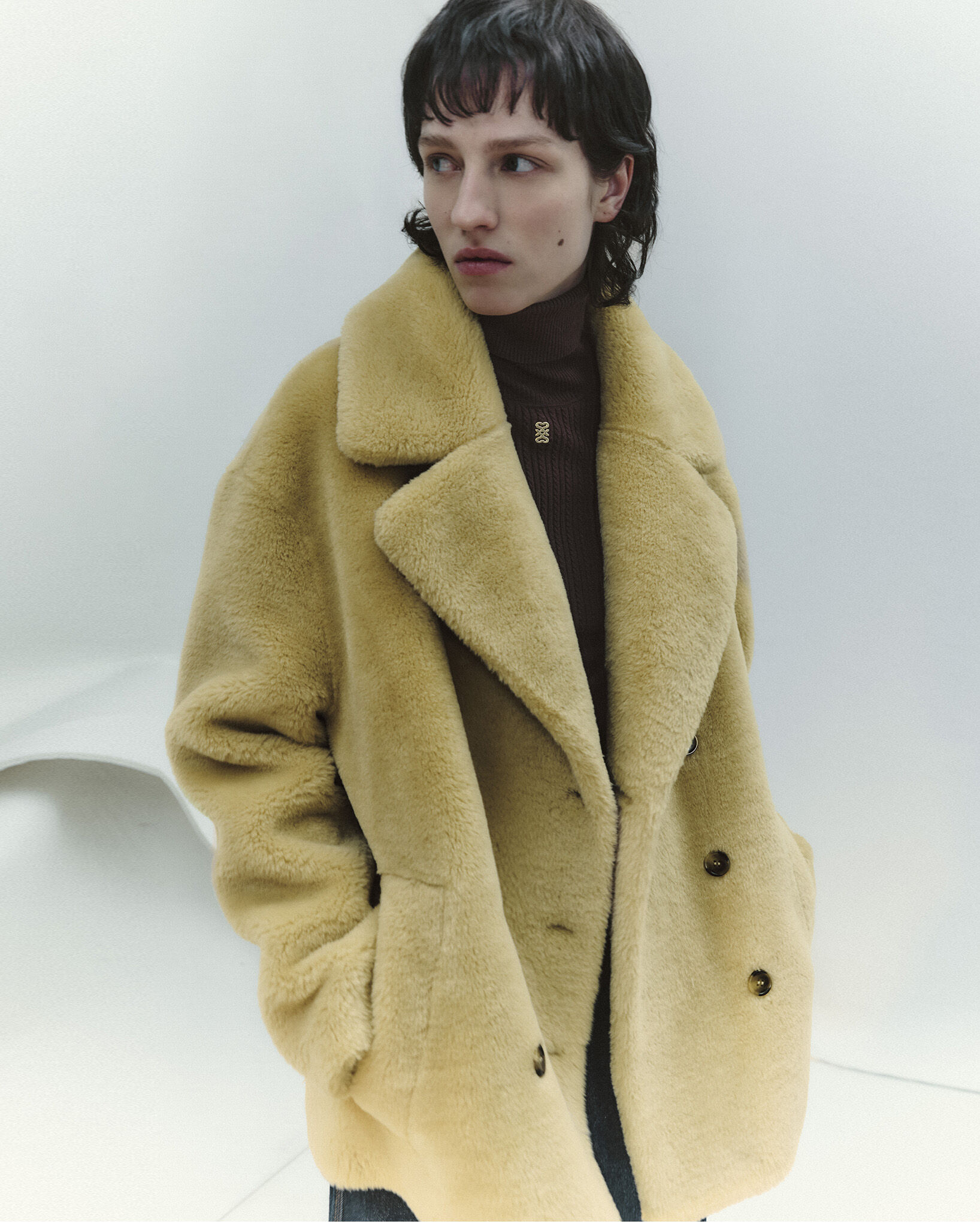 Sandro teddy coat sales