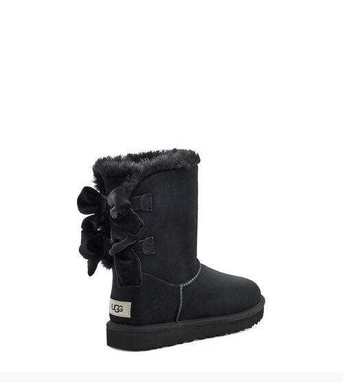 UGG Botte Bailey Bow Velvet Ribbon pour Femmes en Black