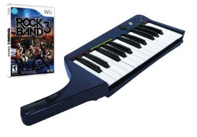 Rock Band 3 + Clavier Sans Fil Wii