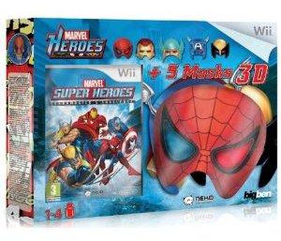 Marvel Grand Master Challenge + 5 Masques Avec Lunettes 3D Intégrées Wii