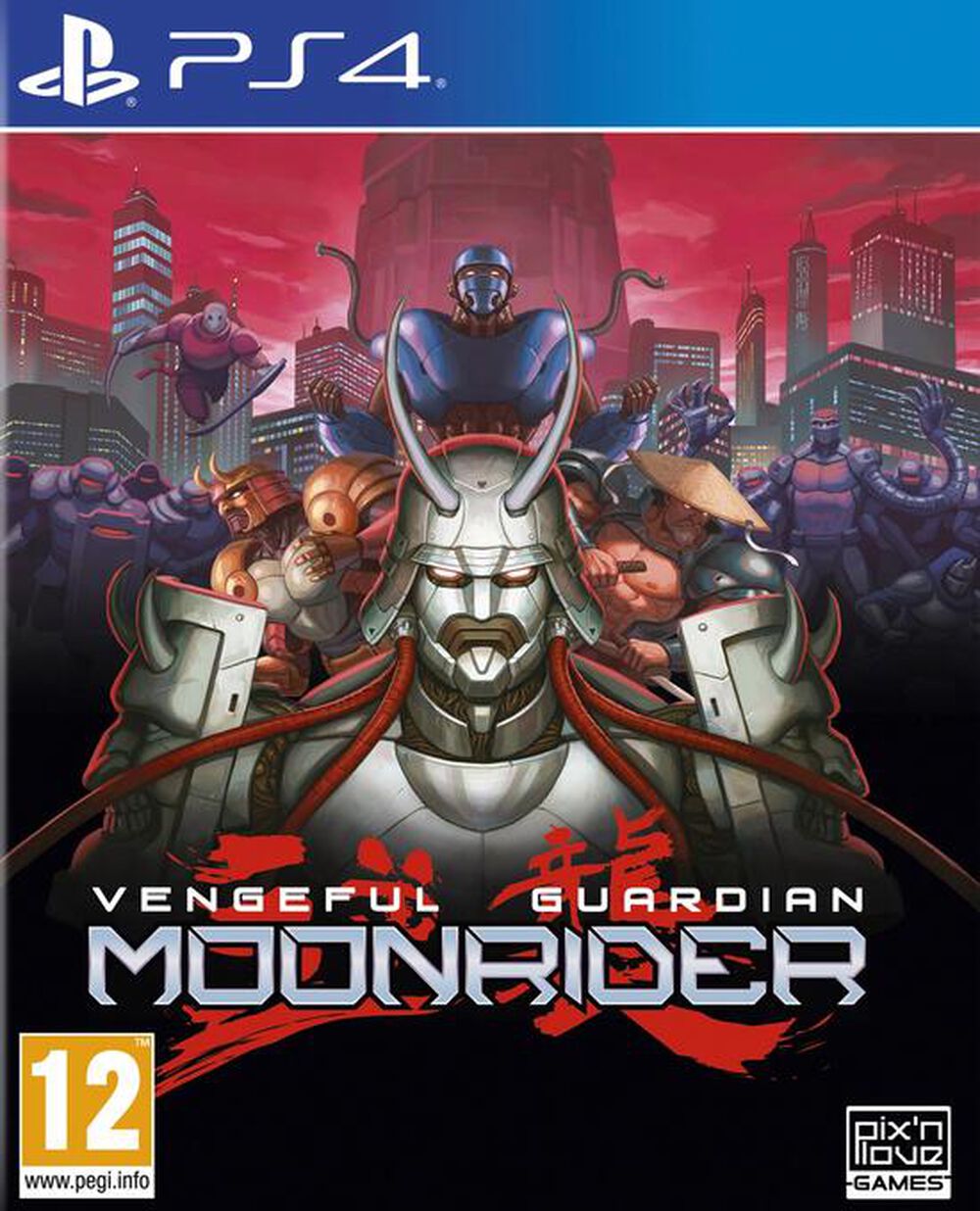 Pochette avant du jeu Vengeful Guardian Moonrider PS4