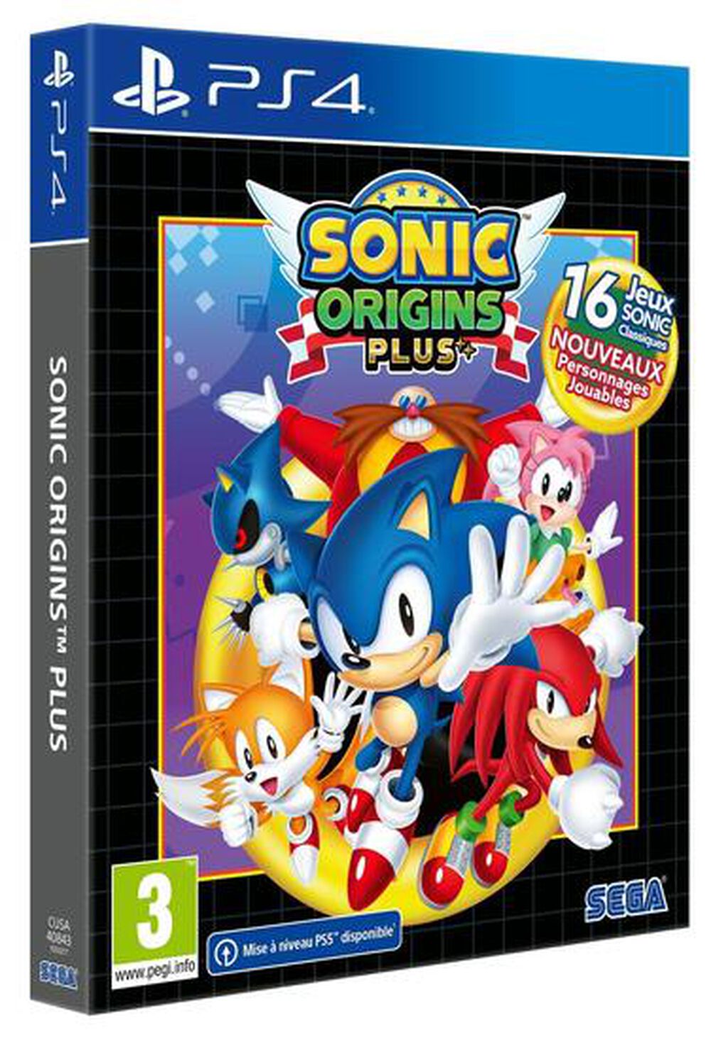 Pochette avant du jeu Sonic Origins Plus - Day One Edition PS4