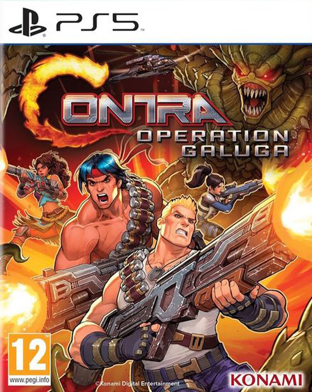 Pochette avant du jeu Contra Operation Galuga PS5