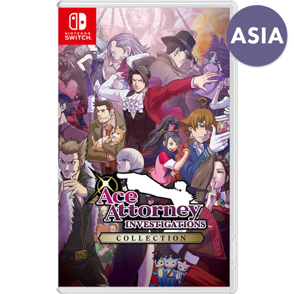 Pochette avant du jeu Ace Attorney Investigations 1 & 2 Collection (ASIA) SWITCH