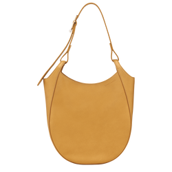 Sac porté épaule L Le Foulonné , Cuir - Muscade