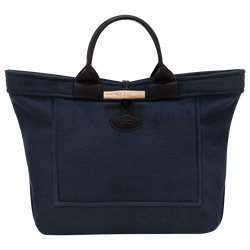 Sac cabas L Le Roseau , Toile - Marine