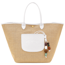 Panier M Le Pliage Collection , Toile - Blanc