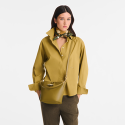 Sac seau XS Le Roseau , Cuir - Olive