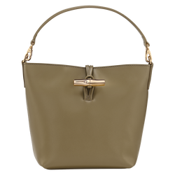 Sac seau XS Le Roseau , Cuir - Olive