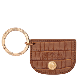 Porte-clés Épure , Cuir - Cajou