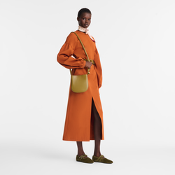 Sac bandoulière S Le Roseau , Cuir - Olive