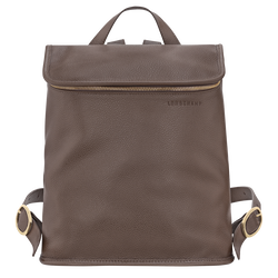 Sac à dos M Le Foulonné , Cuir - Taupe
