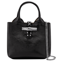 Sac à main XS Le Roseau , Cuir - Noir
