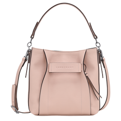 Sac bandoulière S Longchamp 3D , Cuir - Pétale