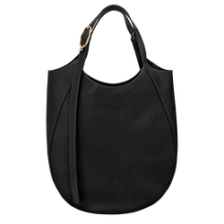 Sac cabas XL Le Foulonné , Cuir - Noir