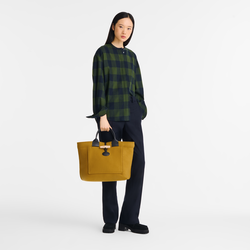 Sac cabas L Le Roseau , Toile - Muscade