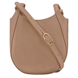 Sac bandoulière S Le Foulonné , Cuir - Biscuit