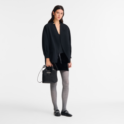Sac à main S Le Roseau , Cuir - Noir