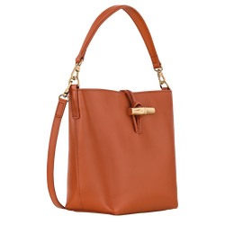 Sac seau XS Le Roseau , Cuir - Ecorce