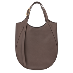 Sac cabas XL Le Foulonné , Cuir - Taupe