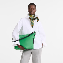 Sac porté épaule M Le Slouchy , Cuir - Vert