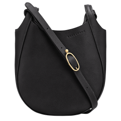 Sac bandoulière S Le Foulonné , Cuir - Noir