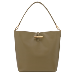 Sac porté épaule M Le Roseau , Cuir - Olive