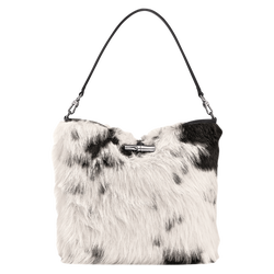 Sac porté épaule M Le Roseau , Toile - Noir/Blanc