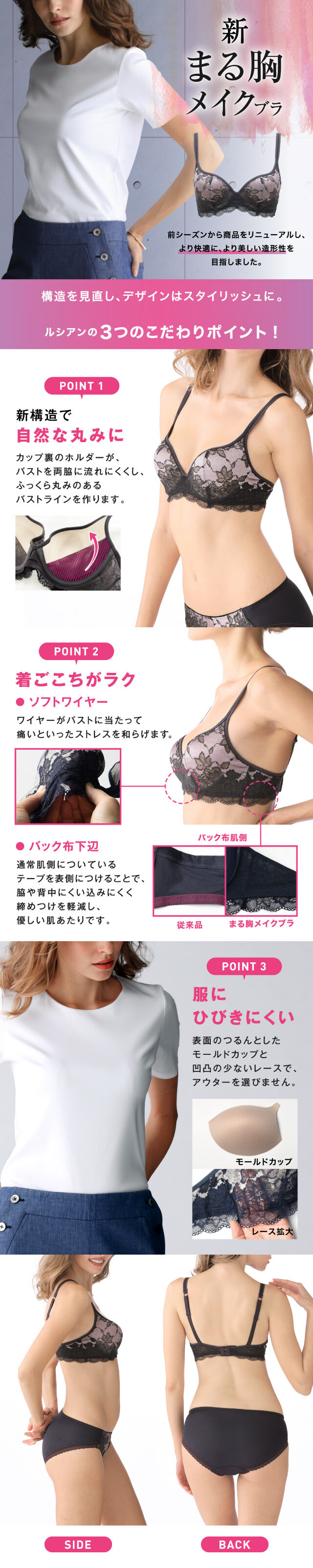 新まる胸メイクブラ 機能説明