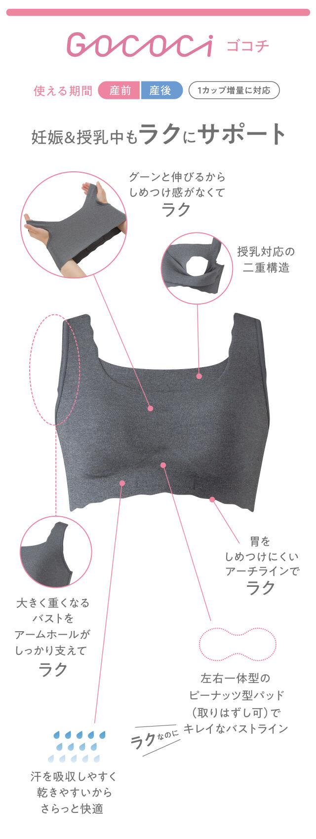 ゴコチ 妊娠&授乳中もラクにサポート
