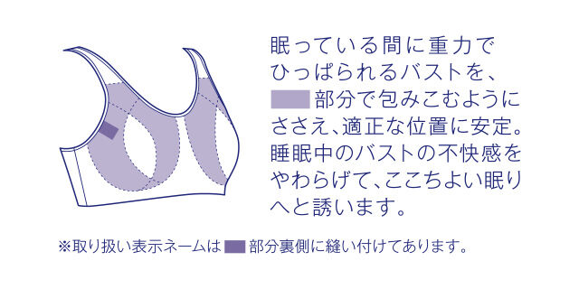 ナイトアップブラ 機能図