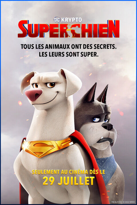 Rencontre avec les personnages du film DC Krypto Super-Chien