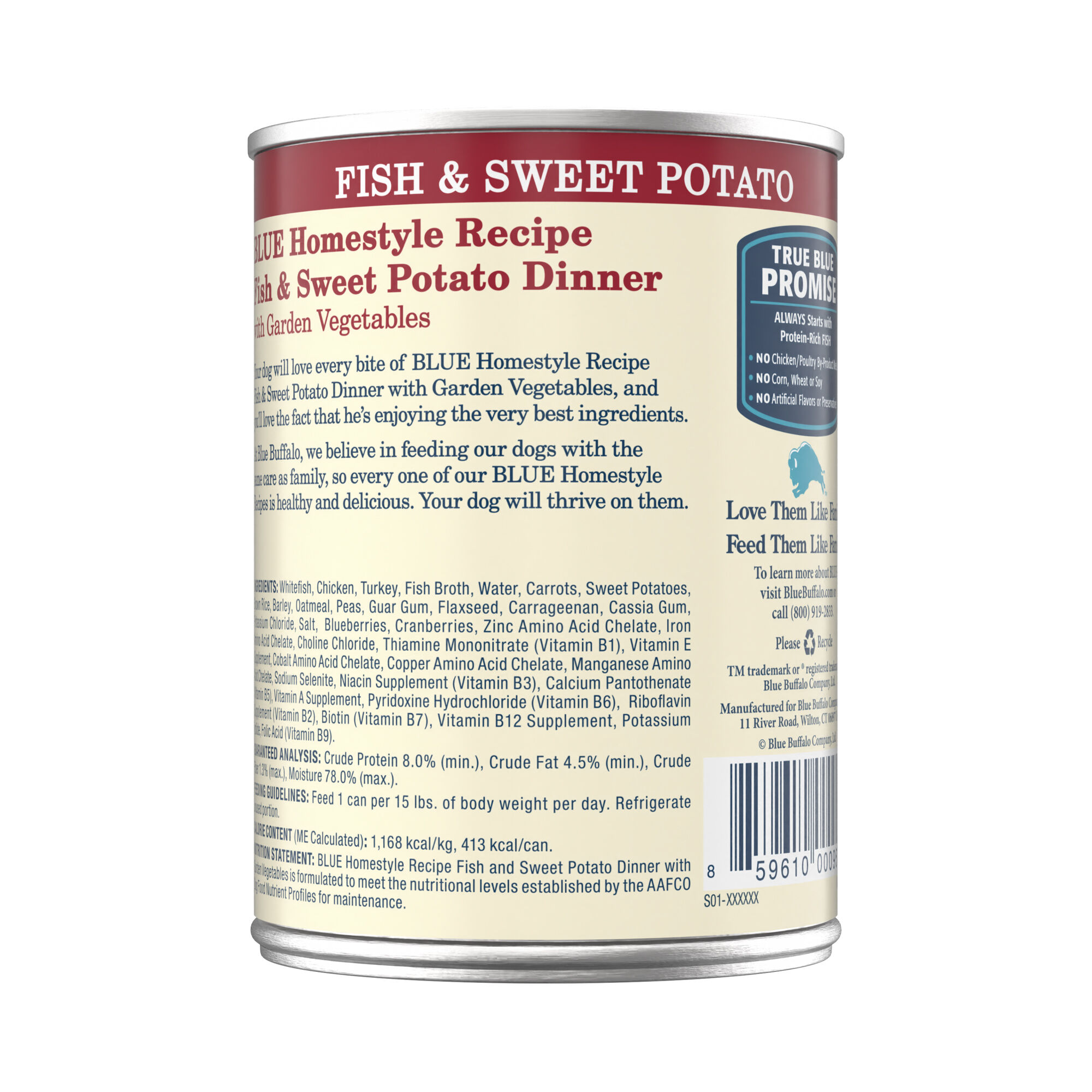 Blue Buffalo BLUE Homestyle Recipe Fish and Sweet Potato Dinner