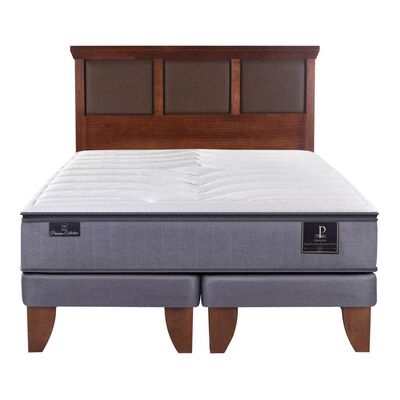 Cama Europea Cic Premium / 2 Plazas / Base Dividida + Respaldo Cama Europea Cic Premium / 2 Plazas / Base Dividida + Respaldo