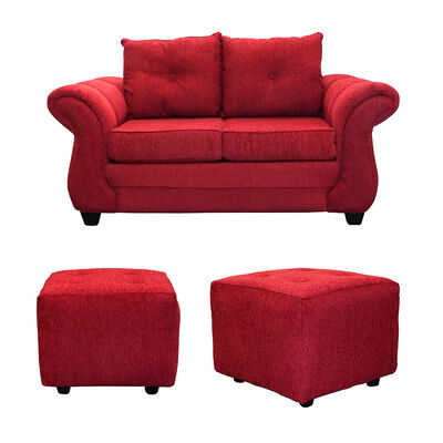 Sofá Altohogar Bertoluccio / 2 Cuerpos + 2 Pouf Sofá Altohogar Bertoluccio / 2 Cuerpos + 2 Pouf