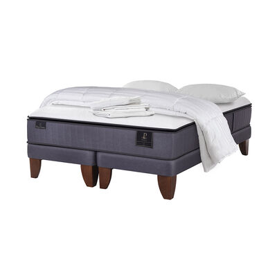 Cama Europea Cic Premium / 2 Plazas / Base Dividida + Textil Cama Europea Cic Premium / 2 Plazas / Base Dividida + Textil