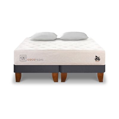 Cama Europea Cic Cocopedic / 2 Plazas / Base Dividida + Almohadas Cama Europea Cic Cocopedic / 2 Plazas / Base Dividida + Almohadas