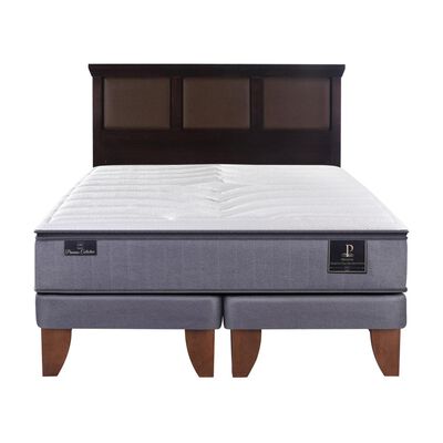 Cama Europea Cic Premium / 2 Plazas / Base Dividida + Respaldo Cama Europea Cic Premium / 2 Plazas / Base Dividida + Respaldo