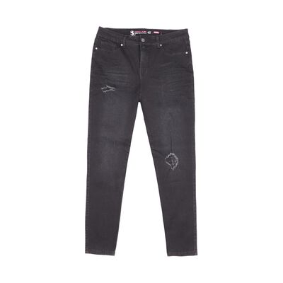 Jeans Tiro Medio Skinny Fit Mujer Sexy Large Jeans Tiro Medio Skinny Fit Mujer Sexy Large