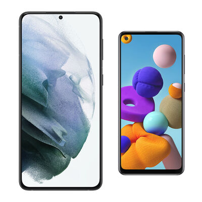 Smartphone Samsung S21 Plus + Galaxy A21S Smartphone Samsung S21 Plus + Galaxy A21S