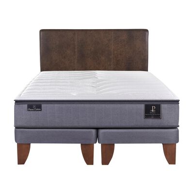 Cama Europea Cic Premium / 2 Plazas / Base Dividida + Respaldo Cama Europea Cic Premium / 2 Plazas / Base Dividida + Respaldo