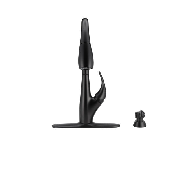 Single Handle Pull-Down Kitchen Faucet with Soap Dispenser and ShieldSpray® Technology (Recertified)