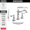 Two Handle Widespread Bathroom Faucet, image 3