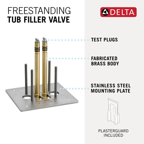 Floor Mount Tub Filler - Rough, image 2