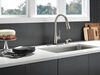 Single Handle Pull-Down Kitchen Faucet with Touch2O Technology and Soap Dispenser